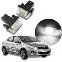 Par luz de placa led Citroen C4 Lounge Par iluminação ano 2013 a 2024 sedan Lâmpada Exclusive Thp Tendance Origine S Feel Live Business Shine