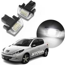 Par luz de placa super led lanterna para Peugeot 207 ano 2008 a 2013 iluminação branca Lâmpada Xr Sport 1.4 X-line Active 1.6 Quiksilver