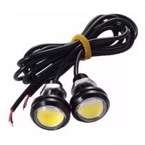 Par Luz Diurna Mini Milha De Led Drl 18mm Cob Olho De Anjo