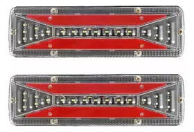 Par Luz Led Carreta Sinalização Traseira Caminhão Reboque Par Luz Led Carreta Sinalização Traseira Caminhão Reboque