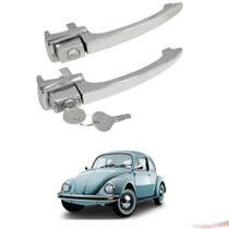 Par Maçaneta Externa Cromada C/ Chave Fusca 59 A 77 2 Portas Par Maçaneta Externa Cromada C/ Chave Fusca 59 A 77 2 Portas