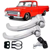 Par Maçaneta Externa Porta A10 C10 D10 Veraneio 1964 1965 1966 1967 1968 1969 1970 1971 a 1984