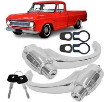 Par Maçaneta Externa Porta A10 C10 D10 Veraneio 1964 1965 1966 1967 1968 1969 1970 a 1984