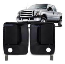 Par Maçaneta Externa Porta Dianteira C/ Furo F250 F350 F4000