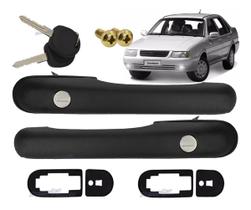 Par Maçaneta Externa Porta Santana Quantum Dianteira 1997 1998 1999 2000 2001 2002 2003 2004 2005