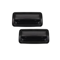 Par Maçaneta Externa Porta Traseiro Direito/esquerdo Gm Blazer 96/00 S-10 95/12 Plástico Preto GENERAL MOTORS