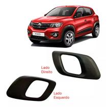 Par Maçaneta Gatilho Puxador Renault Kwid GI Haste Curva Ld Esquerdo Direito Cor Preta 2016 - 2020