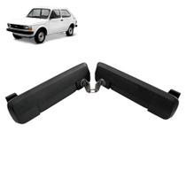 Par Maçaneta Porta 147 Fiorino Chave Direita Esquerda Preta