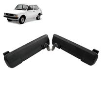 Par Maçaneta Porta 147 Fiorino Chave Direita Esquerda Preta