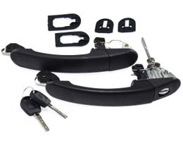 Par Maçanetas Direita sem Chave compatível com Gol Parati G3 G4 2002 A 2013 4 Portas Saveiro