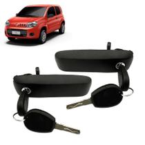 Par Maçanetas Externa Porta Com Chave Novo Uno 15 16 17 18