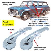 Par Maçanetas Interna Veraneio C10 D10 Cromada Fixa Parafuso