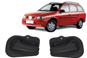 Par maçanetas internas dianteiras corsa 95 a 2002 e corsa classic todos cor preta Par maçanetas internas dianteiras corsa 95 a 2002 e corsa classic todos cor preta