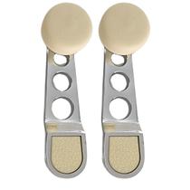 Par Manivela Regul Vidro Esportiva Cromada e Marfim Fusca