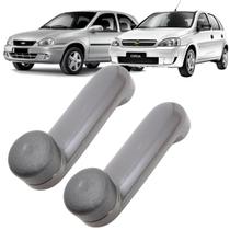 Par manivela subir vidro corsa celta pick-up metal cinza