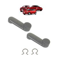 Par manivela vidro da porta corsa celta astra metal cinza Par manivela vidro da porta corsa celta astra metal cinza