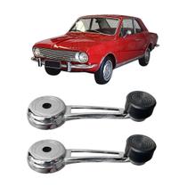 Par Manivela Vidro Metal Cromada Corcel 1 Belina 1 Maverick