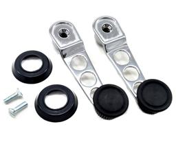 Par Manivelas Esportivas Cromadas Vidro de Metal Fusca Brasilia Kombi Gol Parati Voyage Saveiro G1