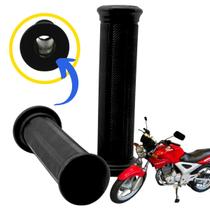 Par Manopla CBX 250 Twister 2001 a 2008 com Furo 22mm Modelo Original Wester para Peso de Guidão Bar End Honda Ponta Aberta