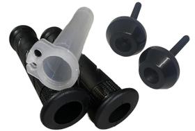 Par manopla titan 160 pop 110 peso modelo r3 preto roldana