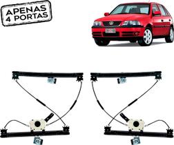 Par Máquina de Vidro Eletrico sem Motor Gol Saveiro G2 G3ld + Le