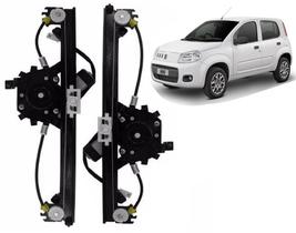Par Maquina Vidro Eletrico NOVO Uno Evo Way Traseira + Motor