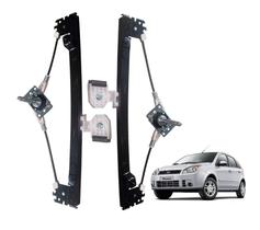 Par Maquina Vidro Manual Fiesta Novo Amazon 4 pts Traseira