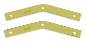 Par Meia Lua 35cm Linha Leve Forsul Tesoura Ferragem para Telhado Dourado Par Meia Lua 35cm Linha Leve Forsul Tesoura Ferragem para Telhado Dourado