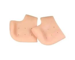 Par Meia Silicone Anti Rachadura Calcanhar Hidratante Protetor Ortopédica
