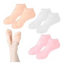 par Meias De Silicone Para O Cuidado Dos Pés Gel Hidratante AntiRachaduras Removedor De Pele Morta