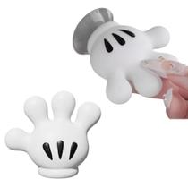 Par Mickey Mãozinha simples toalheiro Pendurar na Parede Porta Escova Pasta de Dente Gancho 2un