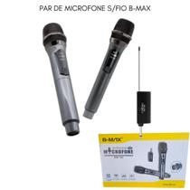 Par Microfone S/Fio Duplo Recarregável e bateria longa Duração Festa Igreja Karaoke