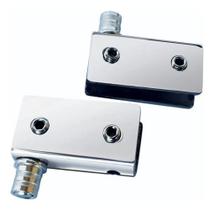Par Mini Dobradiça 9101M Vitrine Rack Fecho Vidro Dupla Top