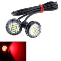 Par Mini Milha DRL Eagle Eye Luz Diurna Farol Auxiliar 22mm - 1800LM - 18W - 12V