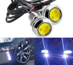 Par Mini Milha Olho de Anjo 24V - Luz LED para Caminhão e Caminhonete Par Mini Milha Olho de Anjo 24V - Luz LED para Caminhão e Caminhonete