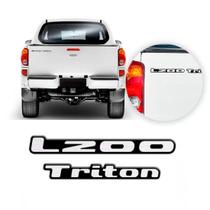 Par Mitsubishi L200 Triton Kit Emblema Adesivo Resinado