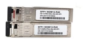 Par Módulos Gbic Sfp+ 10g 40km Bidi Wdm12-r40 + Wdm13-r40 Lc