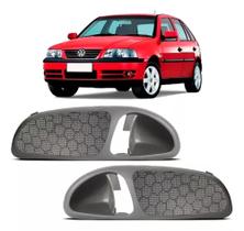 Par Moldura Acabamento Maçaneta Interna Gol Saveiro G3 Cinza Par Moldura Acabamento Maçaneta Interna Gol Saveiro G3 Cinza