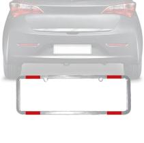 Par Moldura de Placa Cromada para Carro com Refletor Especial 365x120mm Par Moldura de Placa Cromada para Carro com Refletor Especial 365x120mm