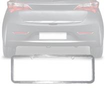 Par Moldura de Placa Cromada para Carro Lisa 405x135mm Par Moldura de Placa Cromada para Carro Lisa 405x135mm