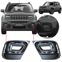 Par moldura do farol milha auxiliar jeep renegade 2022 2023 2024 2025 original 100269879 100269883 Par moldura do farol milha auxiliar jeep renegade 2022 2023 2024 2025 original 100269879 100269883