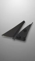 Par Moldura Externa Porta Traseira Plástico Preto Par Moldura Externa Porta Traseira Plástico Preto
