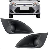 Par Moldura Farol De Milha Fiesta Rocam 2011 2012 2013 2014 S/Furo