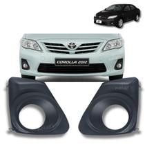 Par Moldura Farol Milha Corolla 2012 A 2014 Preto Par Moldura Farol Milha Corolla 2012 A 2014 Preto