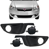 Par Moldura Grade Farol Milha Preto Com Furo Strada Siena EL Weekend Trekking 2013 2014 2015 Par Moldura Grade Farol Milha Preto Com Furo Strada Siena EL Weekend Trekking 2013 2014 2015