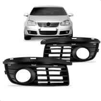 Par Moldura Grade Jetta 2007 2008 2009 2010 Com Furo Farol Milha