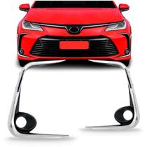 Par Moldura Grade Lateral Parachoque Dianteiro Corolla 2020 2021