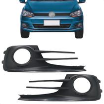 Par Moldura Grade Milha Com Furo Fox 2015 2016 2017 2018 2019 2020 2021 Friso Preto