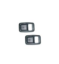 Par moldura maçaneta interna porta belina 2 corcel 2 preta Par moldura maçaneta interna porta belina 2 corcel 2 preta