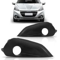 Par moldura milha peugeot 208 2017 a 2018 c/ furo friso preto Par moldura milha peugeot 208 2017 a 2018 c/ furo friso preto